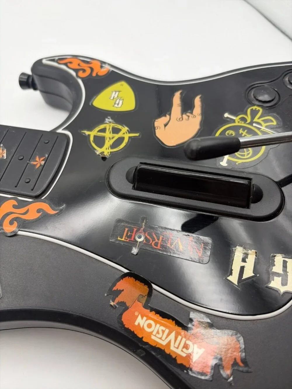 PS2 Guitar Hero Kramer Striker Guitar 95119.805 Red Octane No Dongle Tested Work